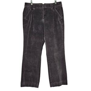 Dockers women's mid-rise dark gray boot cut corduroys size 14 short